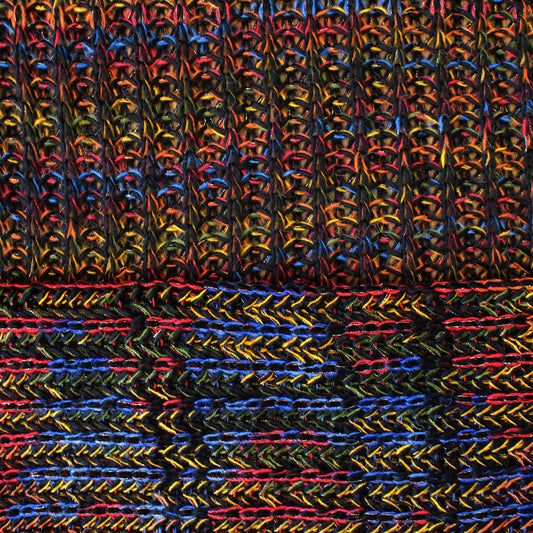 'full spectrum' chunky rib wool blend sweater knit