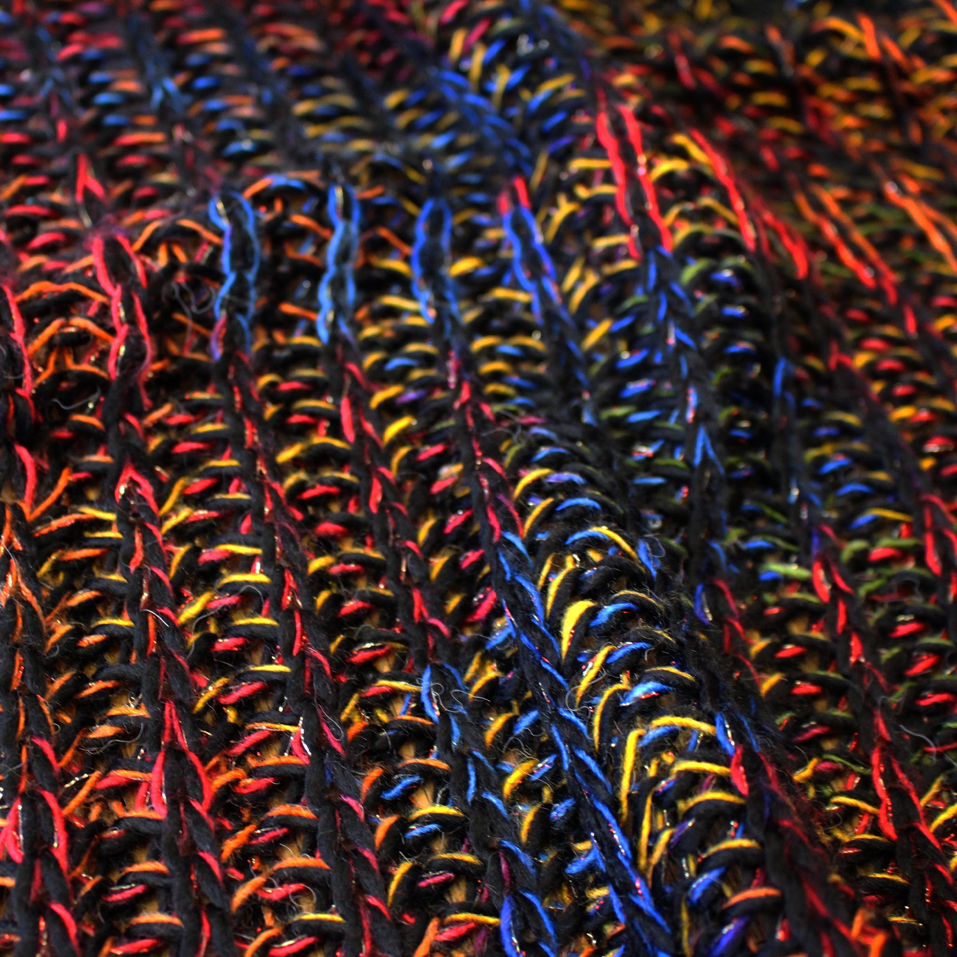 'full spectrum' chunky rib wool blend sweater knit