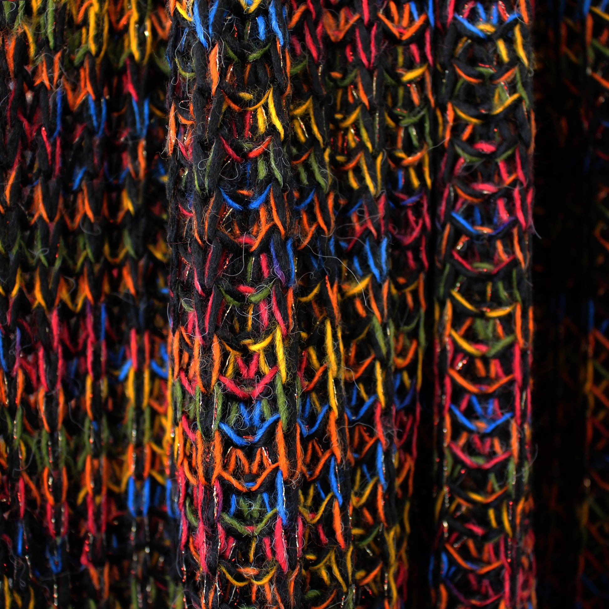 'full spectrum' chunky rib wool blend sweater knit