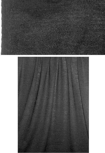 Italian black wool blend sweater knit