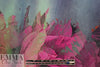 Dutch digital blue rose cotton/lycra knit panel