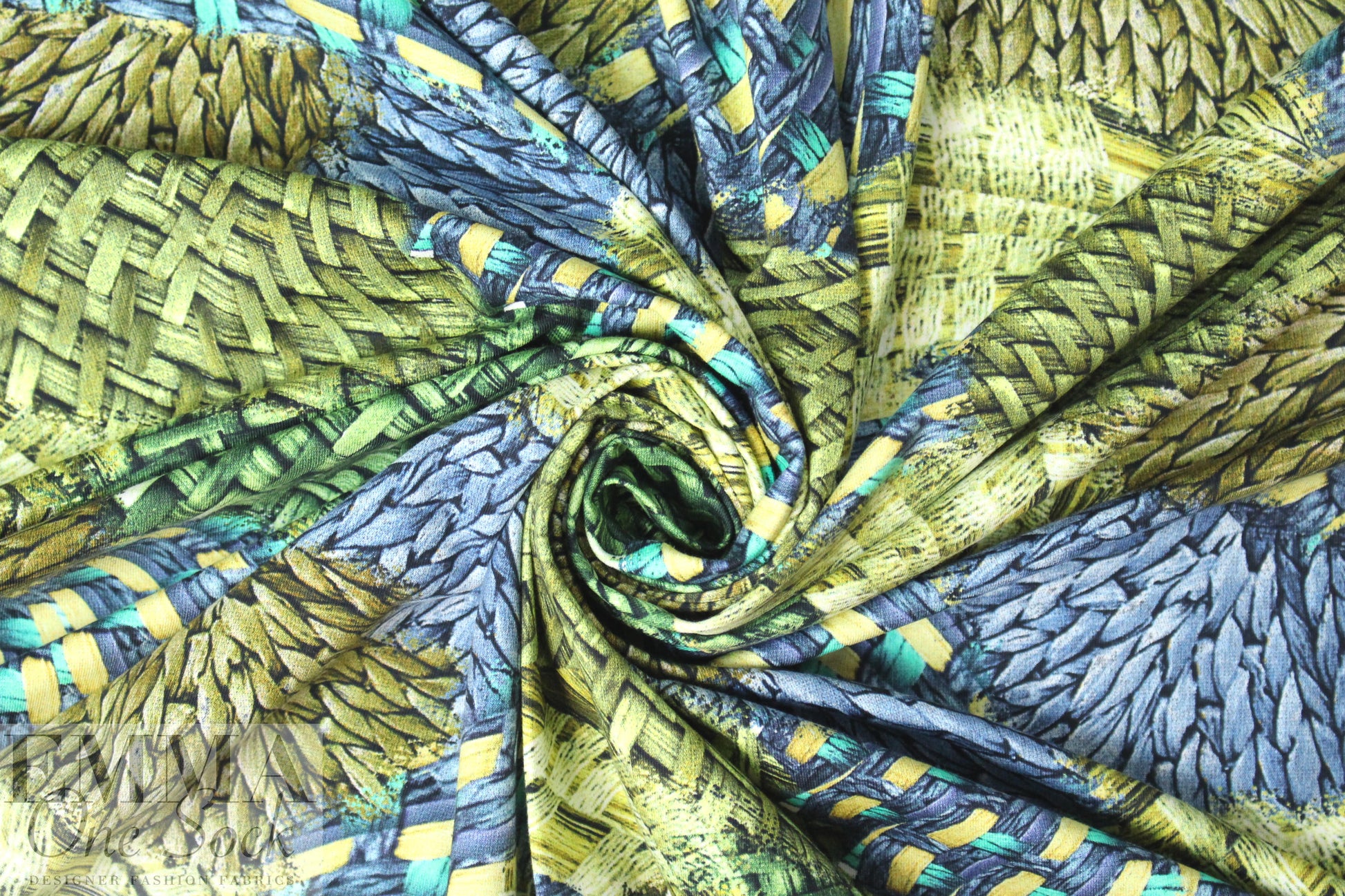 Dutch digital knit/weave montage no. 2 cotton/lycra knit