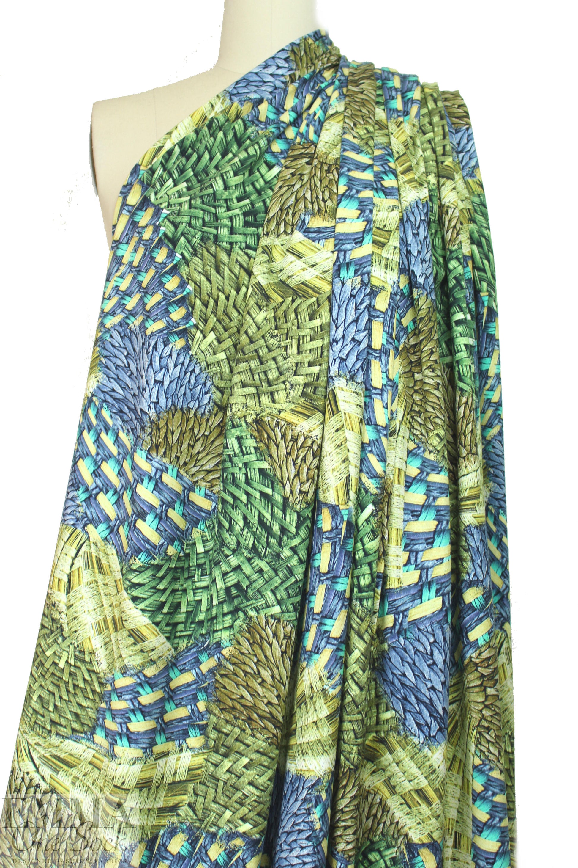 Dutch digital knit/weave montage no. 2 cotton/lycra knit