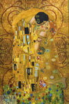 Dutch digital 'Klimt's The Kiss' cotton/spandex knit panel 2.2 yds - 1 Panel
