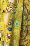 Dutch digital 'Klimt's The Kiss' cotton/spandex knit panel 2.2 yds