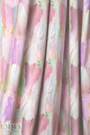 Dutch digital dreamcatcher feathers cotton/lycra knit  1.25 yds