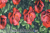 Dutch digital rose border cotton/lycra knit panel