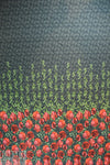 Dutch digital rose border  panel 2.25 yds