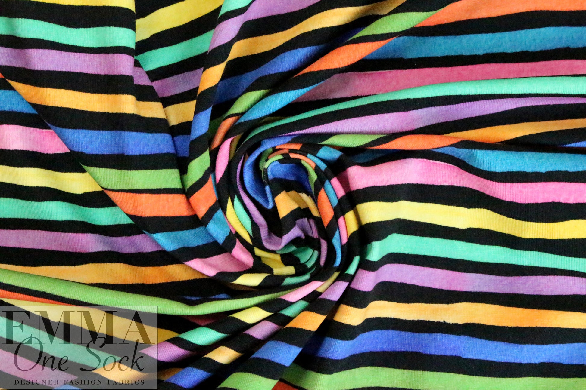 Dutch digital 'candy stripe 2' knit Oeko-Tex certified