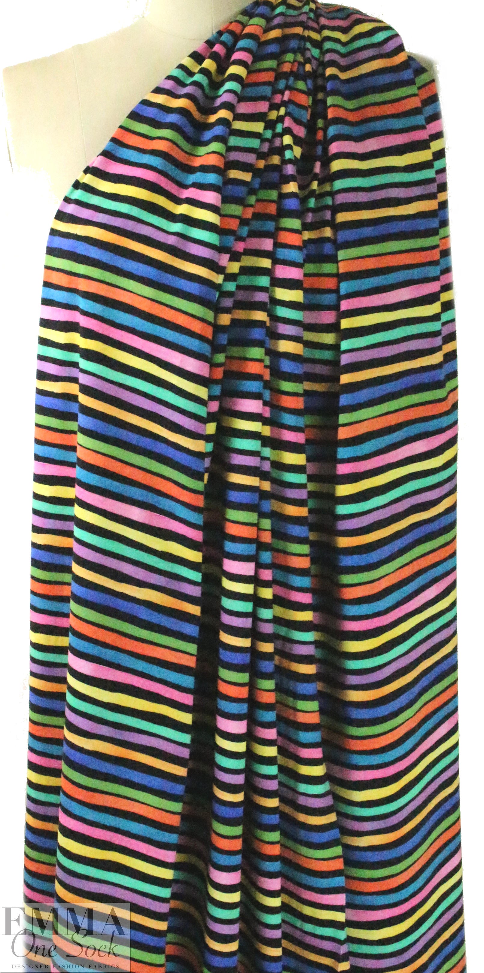 Dutch digital 'candy stripe 2' knit Oeko-Tex certified .625 yds