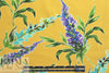 Dutch digital 'lupines on mustard' knit Oeko-Tex certified