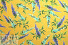 Dutch digital 'lupines on mustard' knit Oeko-Tex certified