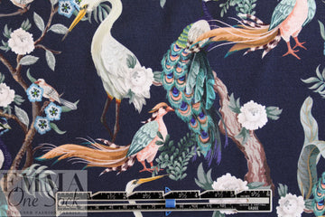 Dutch digital birds of a feather knit Oeko-Tex certified .75 yds