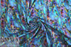 Dutch digital 'turquoise fantasy' knit Oeko-Tex certified .75 yds