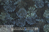 Dutch digital indigo leaves knit Oeko-Tex certified .5 yds