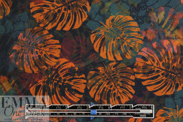 Dutch digital autumn leaves knit Oeko-Tex certified