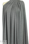 Dutch 220 gms cotton/spandex knit - charcoal heather 1.25 yds