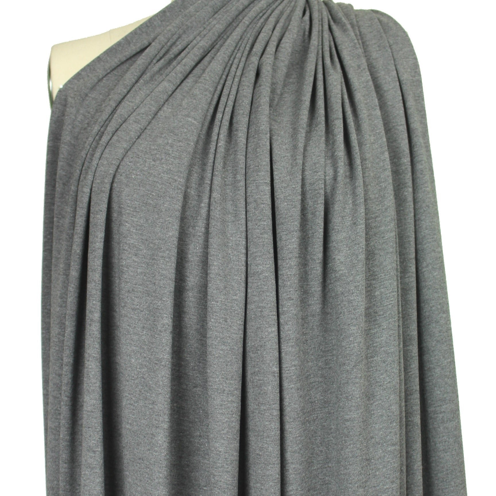 Dutch 220 gms cotton/spandex knit - charcoal heather