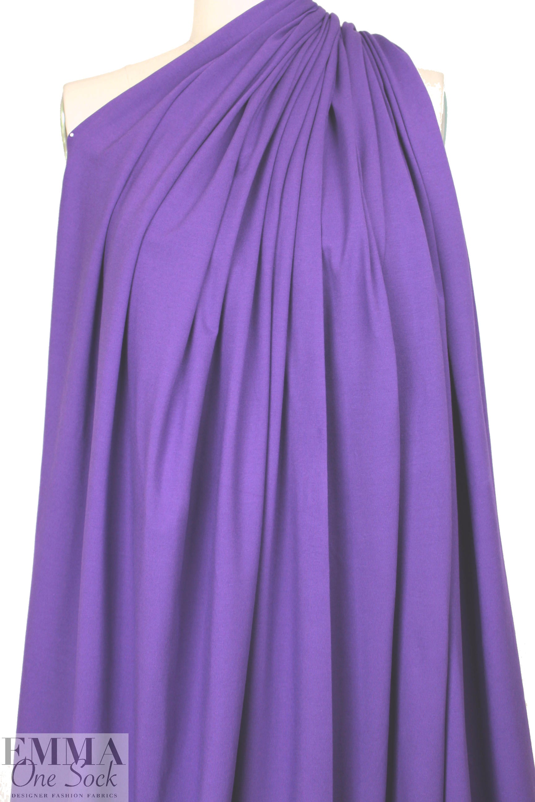Dutch 240 gms cotton/lycra knit - purple 1.375 yds