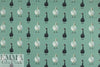 Dutch digital 'swans in tiaras' 3, cotton/lycra knit