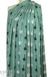 Dutch digital 'swans in tiaras' 3, cotton/lycra knit