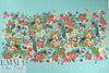 Dutch digital 'hidden fauna' 2 cotton/lycra panel knit