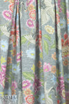 Dutch digital lt. gray aviary floral cotton/lycra knit