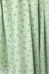 Dutch 'geodesic' bio-cotton knit - mint/graphite .66 yds