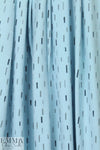 Dutch 'dashy dash' bio-cotton knit - powder blue/gray .75 yds