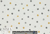 Dutch 'dotty dots' bio-cotton knit - dijon/gray/white