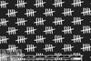 Dutch 'count by fives' bio-cotton knit - black/white 1.5 yds