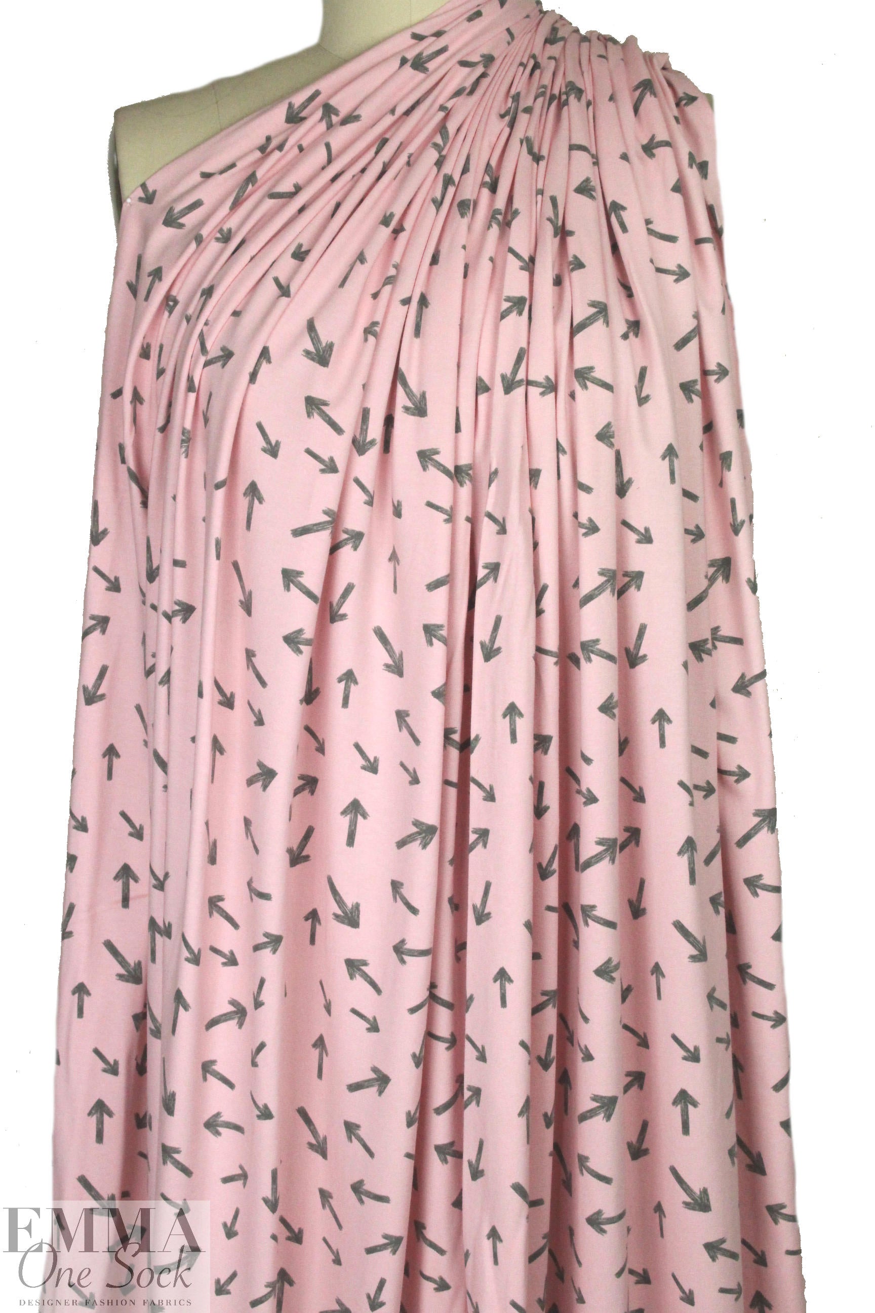 Dutch 'which way' bio-cotton knit - pink/gray