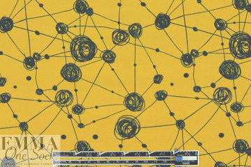 Dutch 'connecting dots' bio-cotton knit - mustard