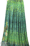 Dutch digital 'royal peacock' cotton/lycra knit panel