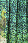 Dutch digital 'royal peacock' cotton/lycra knit panel