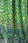 Dutch digital 'royal peacock' cotton/lycra knit panel