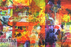 Dutch digital 'abstract tiles' cotton/lycra knit 1.5 yds