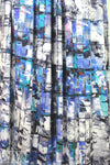Dutch digital 'painterly abstract' viscose/lycra knit .66 yds