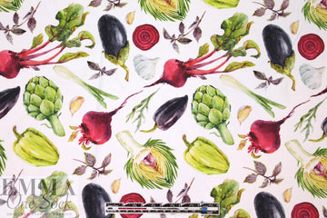 Dutch 'heirloom harvest' cotton/lycra knit  1.25 yd