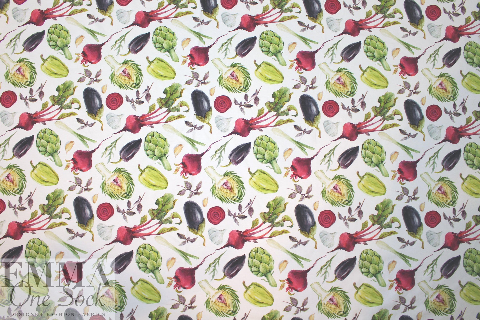 Dutch 'heirloom harvest' cotton/lycra knit  1.25 yd