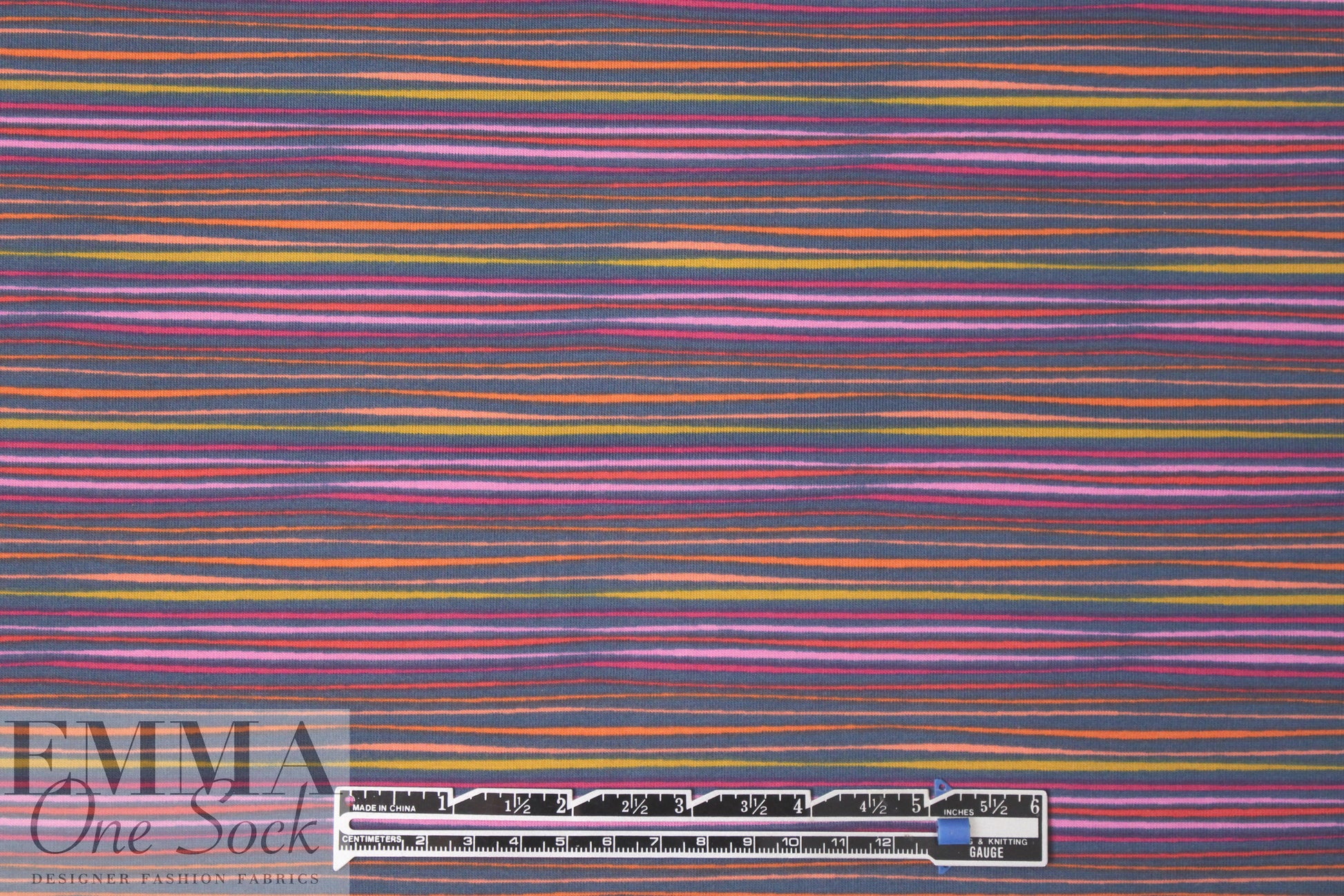 Dutch digital streaky stripey cotton/lycra knit