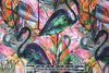 Dutch digital flamingo graphic cotton/spandex knit .88 yds