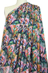 Dutch digital flamingo graphic cotton/spandex knit