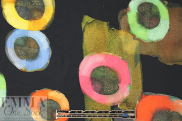 Dutch digital 'painterly shapes' cotton/lycra knit .75 yds