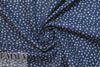 Dutch Oekotex cotton poplin for masks - navy flowers .5 yds