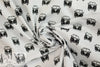 Dutch Oekotex cotton poplin for masks - b/w on the road