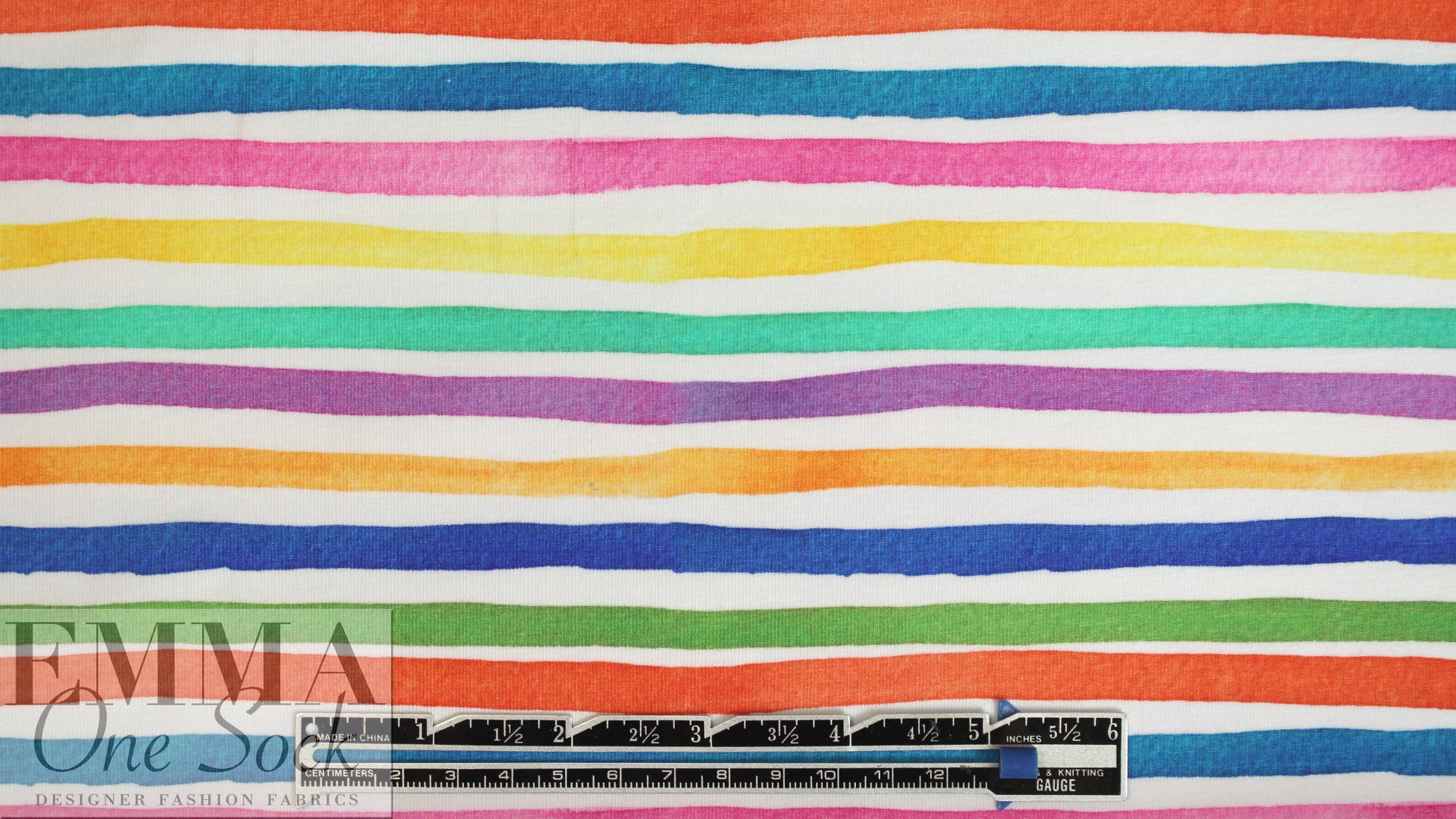 Dutch digital 'candy stripe 3' knit Oeko-Tex certified