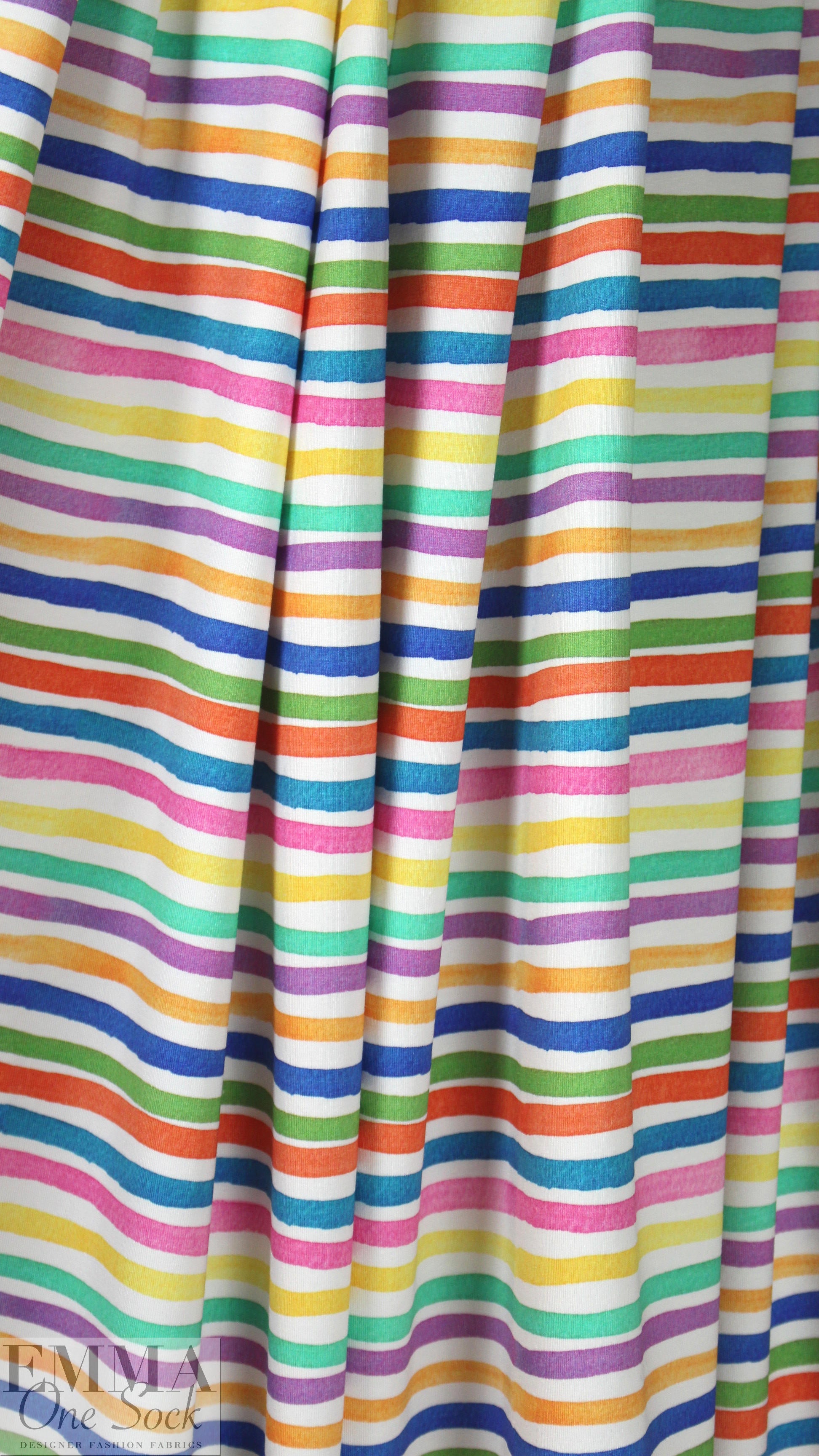Dutch digital 'candy stripe 3' knit Oeko-Tex certified .625 yds