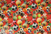 Dutch digital 'soccer anyone?' knit  - red FLAWED