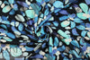 Dutch digital petal power knit Oeko-Tex - blues 1.25 yds